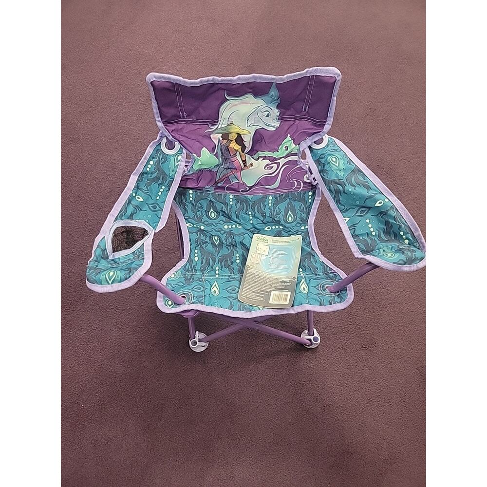13157 Disney Raya Portable Camp Chair w/ Carry Bag - NWT